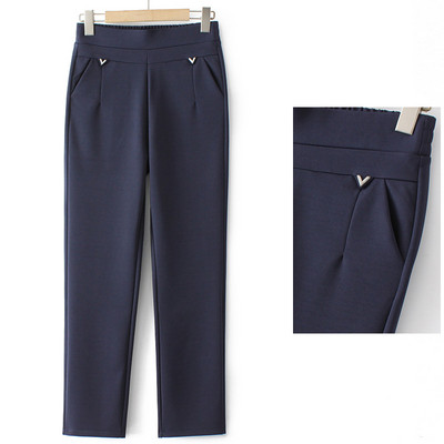 Casual γυναικείο παντελόνι με τσέπη και πέτρες