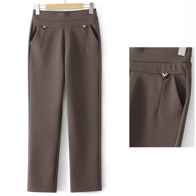 Casual γυναικείο παντελόνι με τσέπη και πέτρες