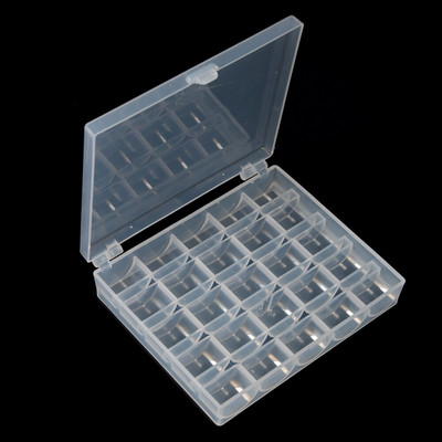 42vnt plastikinė permatoma siūlų dėžė buitinė siuvimo siūlų laikymo dėžė lagaminas konteineris amatų ritės laikymo dėžutė