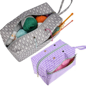 Κάτοχος νημάτων ενδυμάτων DIY Tote Travel Home Daily With Divider Needlework Storage Φορητό Crocheting Knitting Organization S/L