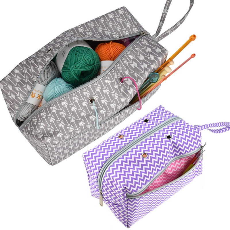 DIY rõivaste lõngahoidja reisija koju iga päev koos jagajaga näputöö hoiukoht Kaasaskantav heegeldamine kudumisorganisatsioon S/L
