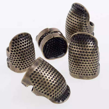 Εργαλεία ραψίματος με μανίκι δάχτυλων οικιακής ραφής σταυροβελονιά Συσκευή παχύρρευστη ρυθμιζόμενη πραγματική χάλκινη τσέρκι δακτύλων