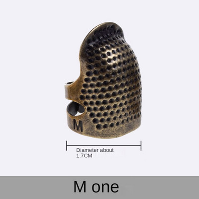 Narukvica za prste Ručno šivani naprstak za kućanstvo, podebljani podesivi pravi bakreni obruč za prste Alati za šivanje