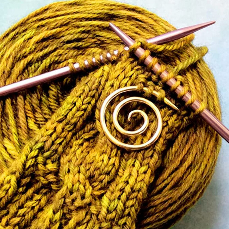 6Pcs Spiralni kabel Igla za pletenje Savijene igle za tapiserije Kružna spiralna igla za šivanje pletilja Nakit