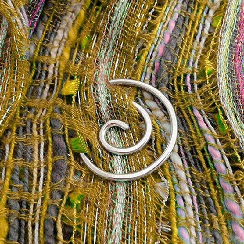 6Pcs Spiralni kabel Igla za pletenje Savijene igle za tapiserije Kružna spiralna igla za šivanje pletilja Nakit