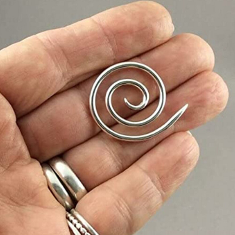 6Pcs Spiralni kabel Igla za pletenje Savijene igle za tapiserije Kružna spiralna igla za šivanje pletilja Nakit