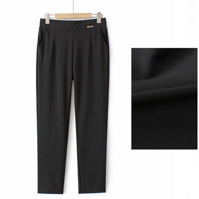 Καθαρό γυναικείο παντελόνι - με τσέπη και λάστιχο