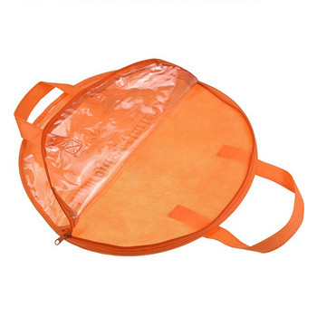 1 τεμ. Στρογγυλό κέντημα 35 εκ. Φορητή τσάντα αποθήκευσης πορτοκαλί κεντήματος Τσάντα τσάντα στεφάνης φιλική προς το περιβάλλον Μη υφασμένη οργάνωση τσάντας ραπτικής