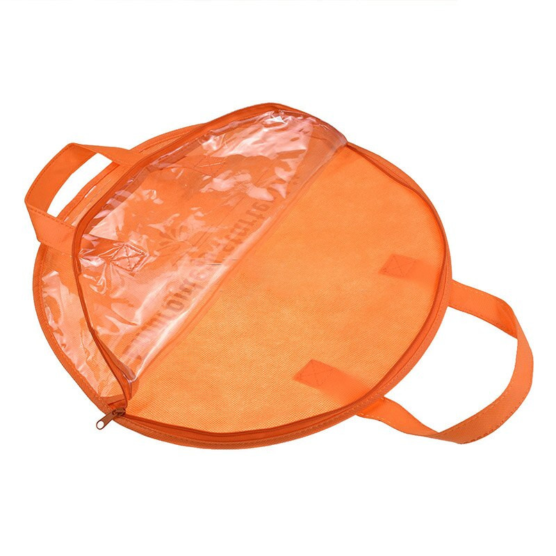 1 τεμ. Στρογγυλό κέντημα 35 εκ. Φορητή τσάντα αποθήκευσης πορτοκαλί κεντήματος Τσάντα τσάντα στεφάνης φιλική προς το περιβάλλον Μη υφασμένη οργάνωση τσάντας ραπτικής