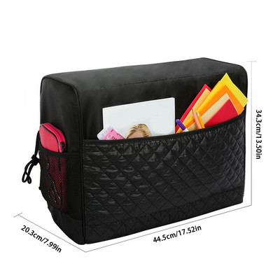 Navlaka za prašinu za šivaći stroj Vodootporna izdržljiva platnena zaštitna navlaka s džepovima Torba za pohranu pribora za šivanje