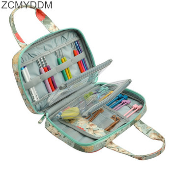 ZCMYDDM Празен домашен комплект за шиене за съхранение Прежди Шивашки конци Игла Цвете Игли за плетене Чанта за съхранение Направи си сам Шевни аксесоари