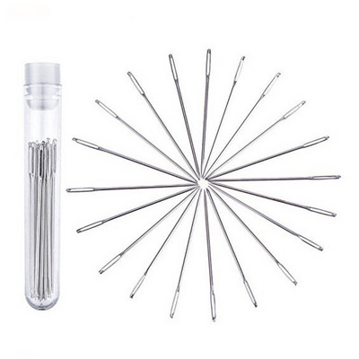 12/20 tk suure silmaga metallist vardad ristpistes kudumislõnga õmblemine käsitsi heegelnõelaga koos ümbrisega isetehtud õmblusnõela tarvikuga