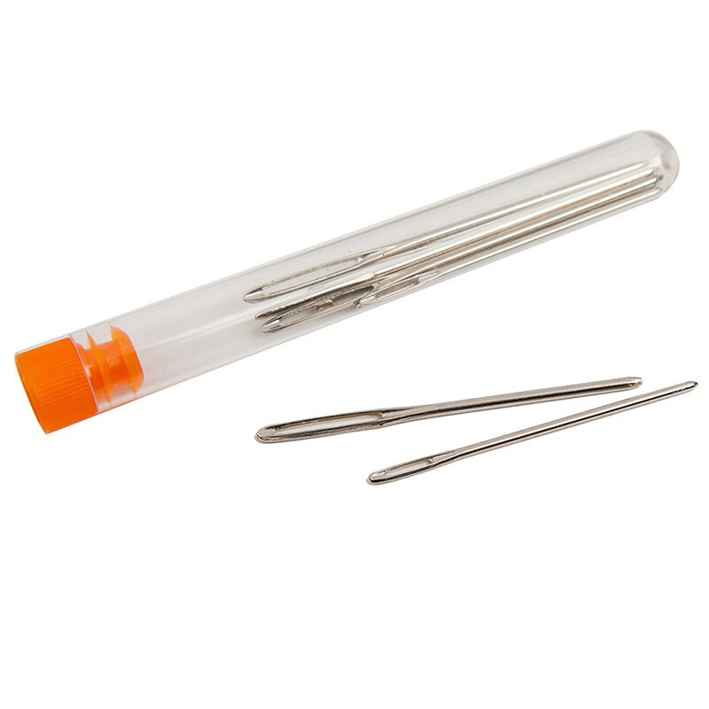 12/20 tk suure silmaga metallist vardad ristpistes kudumislõnga õmblemine käsitsi heegelnõelaga koos ümbrisega isetehtud õmblusnõela tarvikuga