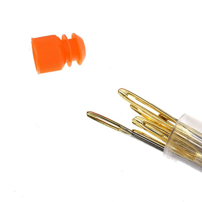 12/20 tk suure silmaga metallist vardad ristpistes kudumislõnga õmblemine käsitsi heegelnõelaga koos ümbrisega isetehtud õmblusnõela tarvikuga