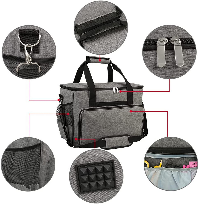 Τσάντες αποθήκευσης ραπτομηχανής μεγάλης χωρητικότητας Tote Πολυλειτουργικό φορητό ταξιδιωτικό σπίτι Organizer Αξεσουάρ ραπτομηχανής