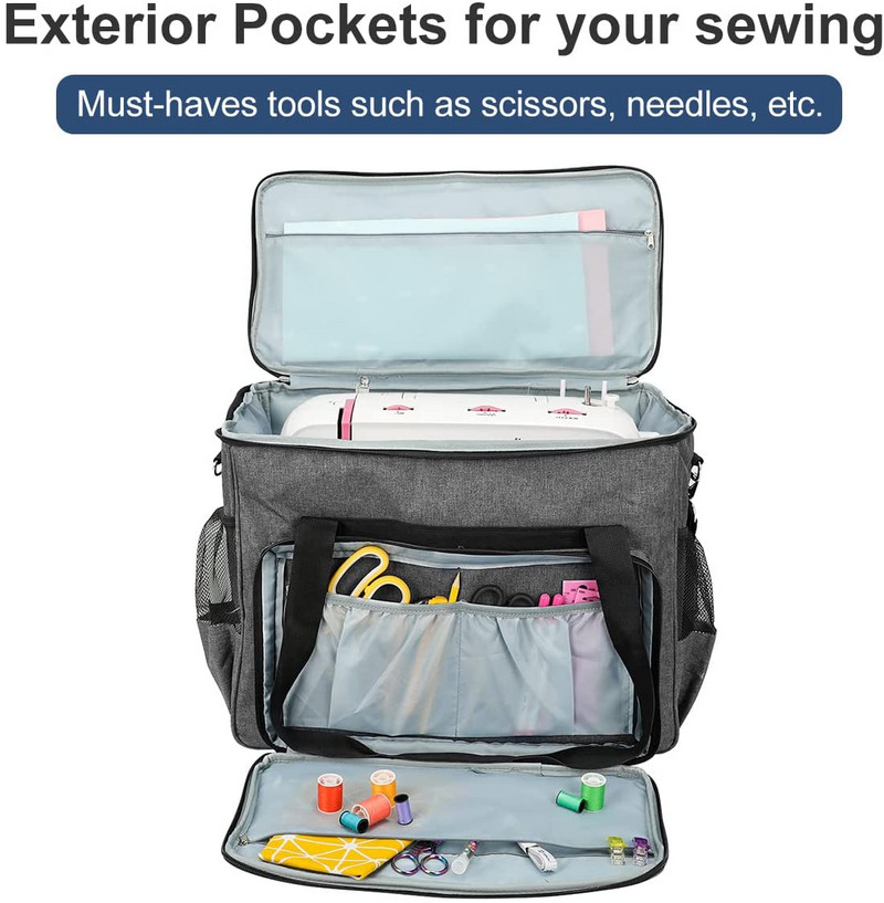 Τσάντες αποθήκευσης ραπτομηχανής μεγάλης χωρητικότητας Tote Πολυλειτουργικό φορητό ταξιδιωτικό σπίτι Organizer Αξεσουάρ ραπτομηχανής