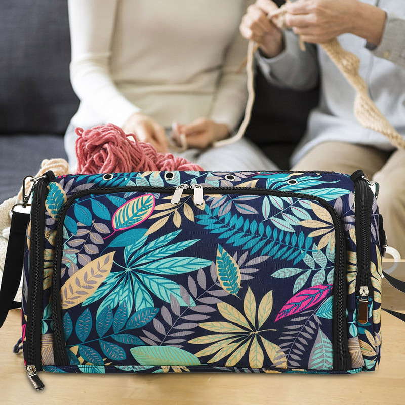 Mezgimo maišelis verpalų krepšys, nėrimo krepšys verpalų laikymui.