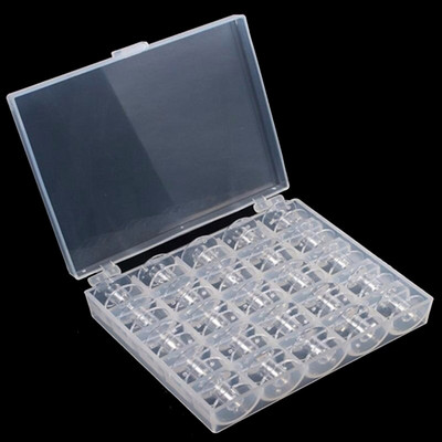 Õmblusniidikast 42 pooliga Suure mahutavusega käsitöö hoiupoolid Korralduskohver Tühjad poolid Organisaator kandikute pulgaga