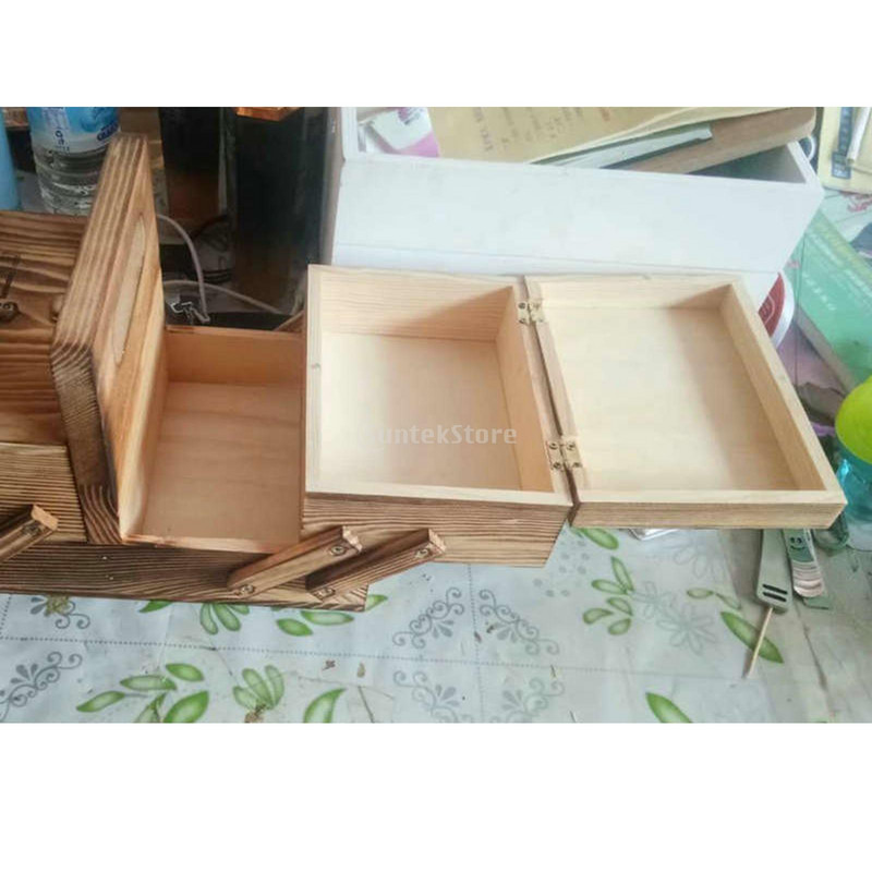 1 tk kaasaskantav puidust õmbluskomplekt ehete hoiukarp käärid õmbluskomplekt õmblemiskorv kosmeetikakohvri korraldaja Kodu täispuidust