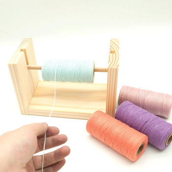 20cm 24cm Macrame Cord Holde Дървена поставка за канап Weaving DIY Craft Tool Инструменти за плетене на гоблени