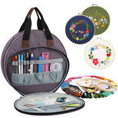 Τσάντα με νήμα Κεντήματος Τσάντα από σφένδαμο Στρογγυλή τσάντα κεντήματος Μπλε πλεκτή τσάντα για ράψιμο Αξεσουάρ ραπτικής πλεκτής κεντητικής προμήθειες Τσάντα αποθήκευσης