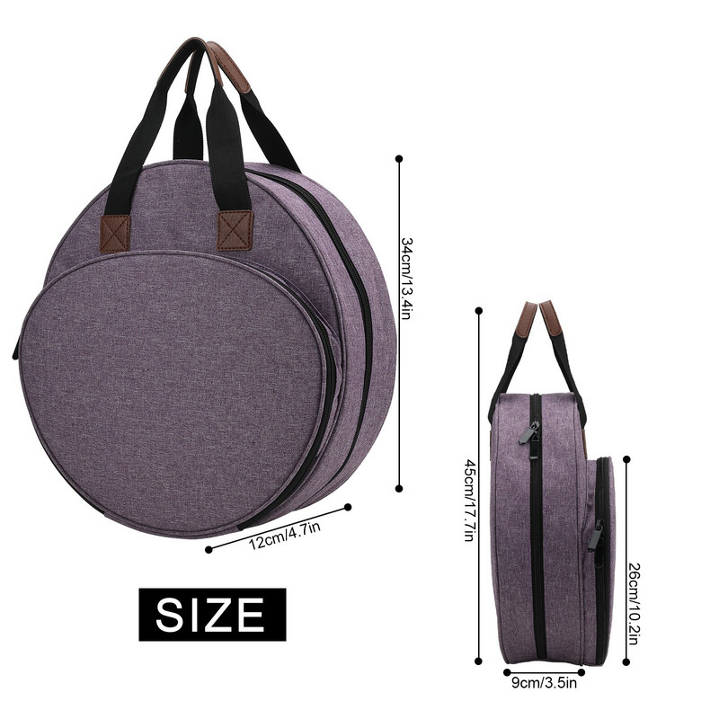 Τσάντα με νήμα Κεντήματος Τσάντα από σφένδαμο Στρογγυλή τσάντα κεντήματος Μπλε πλεκτή τσάντα για ράψιμο Αξεσουάρ ραπτικής πλεκτής κεντητικής προμήθειες Τσάντα αποθήκευσης