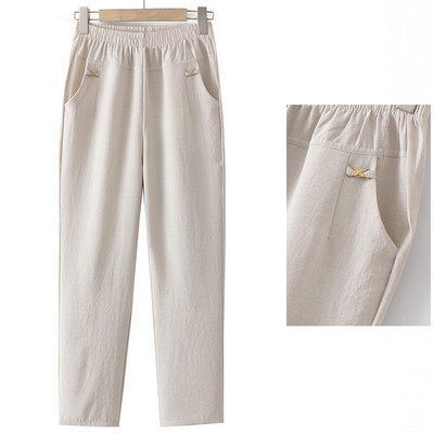 Naiste kõrge vöökohaga elastsed püksid