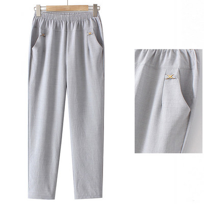 Naiste kõrge vöökohaga elastsed püksid