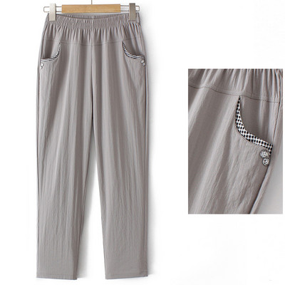 Pantaloni de dama cu elastic si buzunar