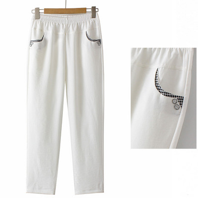 Pantaloni de dama cu elastic si buzunar