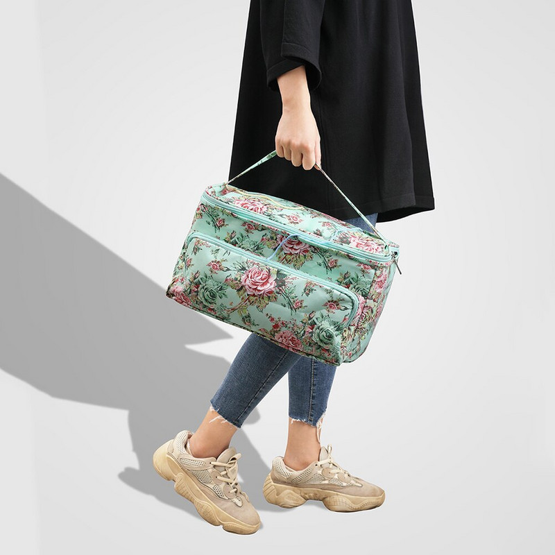 600D Oxford Cloth εκτύπωσης Μάλλινες κροσέ γάντζοι αποθήκευσης τσάντα τσάντα βελόνες πλεξίματος Κλωστή ραπτικής θήκης για νήματα