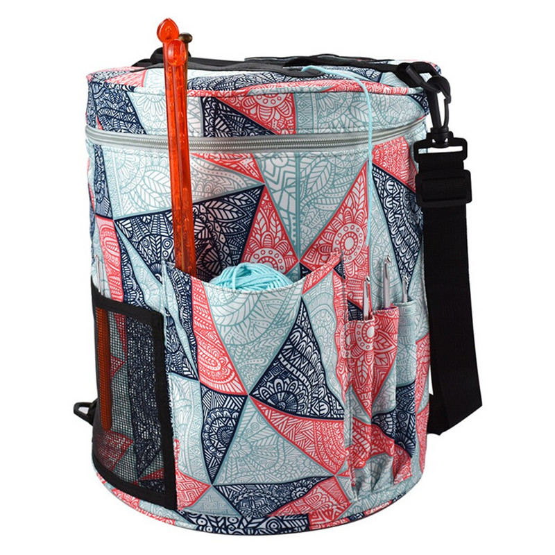 600D Oxford, υφασμάτινο μαλλί DIY Κεντήματα, κροσέ γάντζοι αποθήκευσης, τσάντα για βελόνες πλεξίματος, Εργαλείο για ράψιμο, κλωστές ραπτικής, θήκη για νήματα