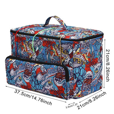 Fonaltároló táska Többfunkciós kötőtáska cérnához gyapjú fonalhoz horgolt tűhöz, rendező kellékek