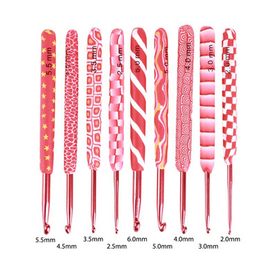 9 kom/set Kukica za heklanje 2,0-6,0 mm Meke keramičke igle za heklanje Igle za pletenje džempera, šešira, alat za izradu