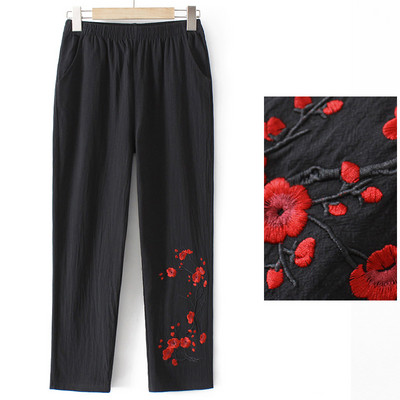 Ležerne ženske hlače - s vezom