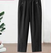 Naiste vabaaja püksid – kõrge vöökohaga