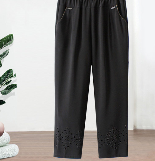 Naiste vabaaja püksid – kõrge vöökohaga