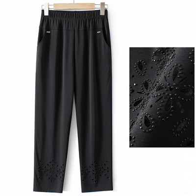 Γυναικείο ελαστικό ψηλόμεσο παντελόνι με τσέπη