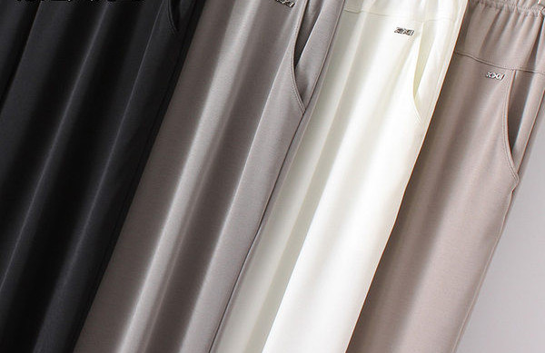 Γυναικείο ελαστικό ψηλόμεσο παντελόνι με τσέπη