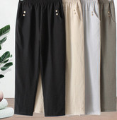 Casual γυναικείο παντελόνι με τσέπη και λάστιχο