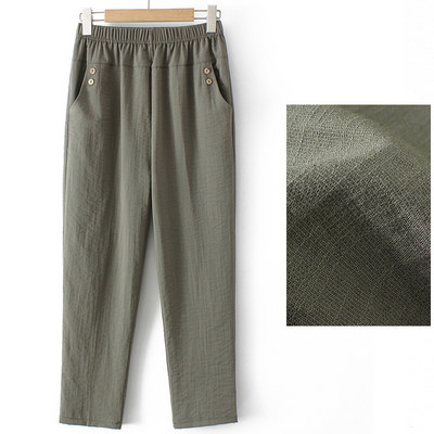 Casual γυναικείο παντελόνι με τσέπη και λάστιχο