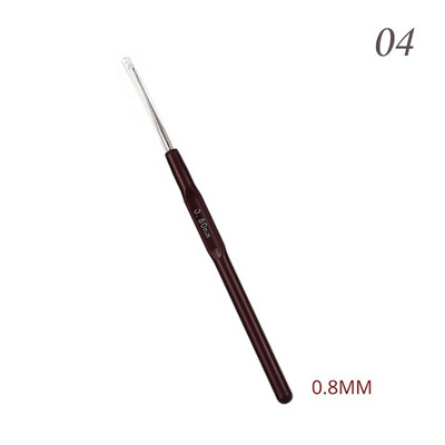 1/16 τμχ Πλαστική λαβή Βελονάκια λαβή Σετ βελόνες πλεξίματος Πλεκτά και πλεκτά 0,5mm-2,5mm 16 Μέγεθος