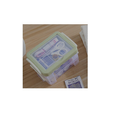 Cutie de depozitare ață de cusut transparentă din plastic Bobine de artizanat Suport container de depozitare Carcasă de organizare Accesorii pentru ace de tricotat