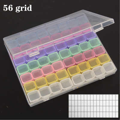 Dijamantna slika 28/56/224 kutija za pohranjivanje alata za pohranjivanje pribora za nokte Kutija za pohranjivanje kamenčića sa kamenčićima posuda za šivanje