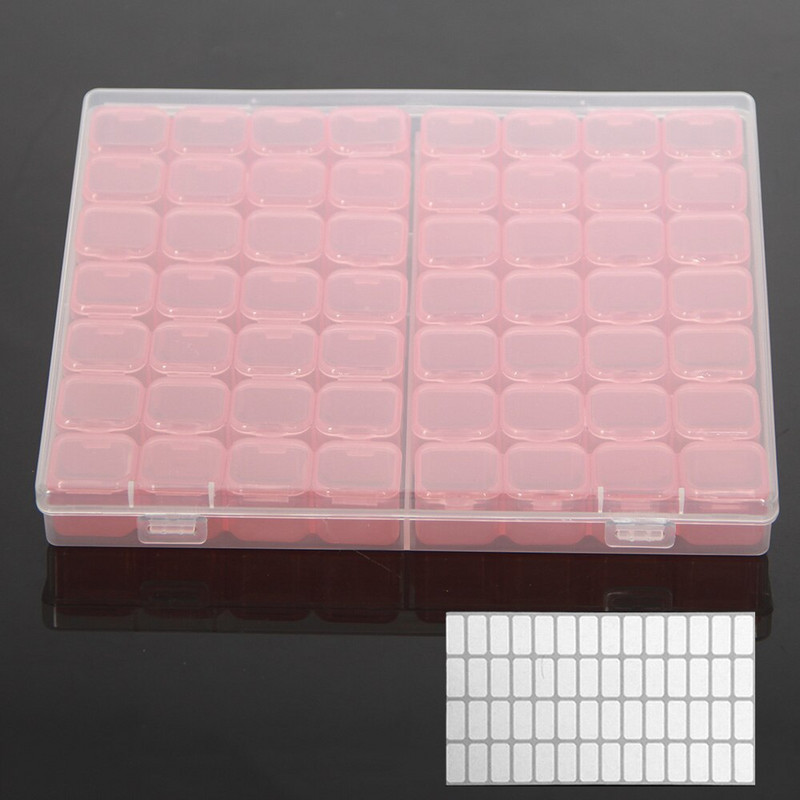 Dijamantna slika 28/56/224 kutija za pohranjivanje alata za pohranjivanje pribora za nokte Kutija za pohranjivanje kamenčića sa kamenčićima posuda za šivanje