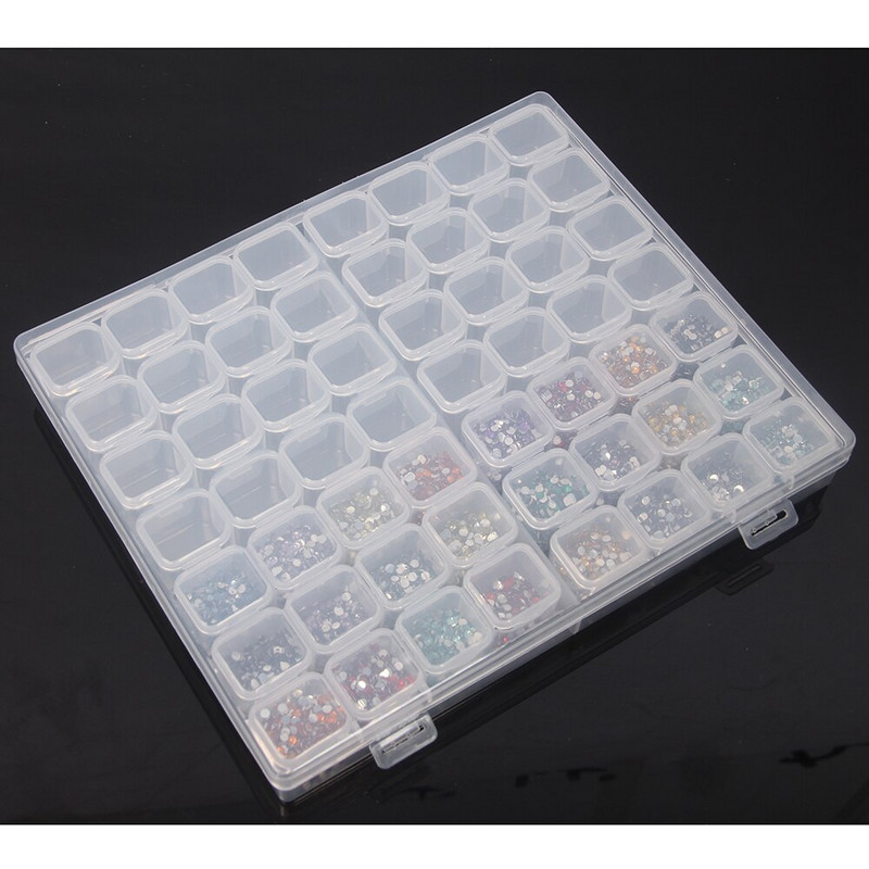 Dijamantna slika 28/56/224 kutija za pohranjivanje alata za pohranjivanje pribora za nokte Kutija za pohranjivanje kamenčića sa kamenčićima posuda za šivanje