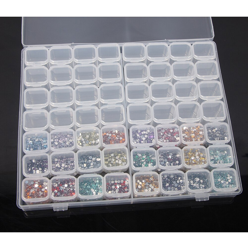 Dijamantna slika 28/56/224 kutija za pohranjivanje alata za pohranjivanje pribora za nokte Kutija za pohranjivanje kamenčića sa kamenčićima posuda za šivanje