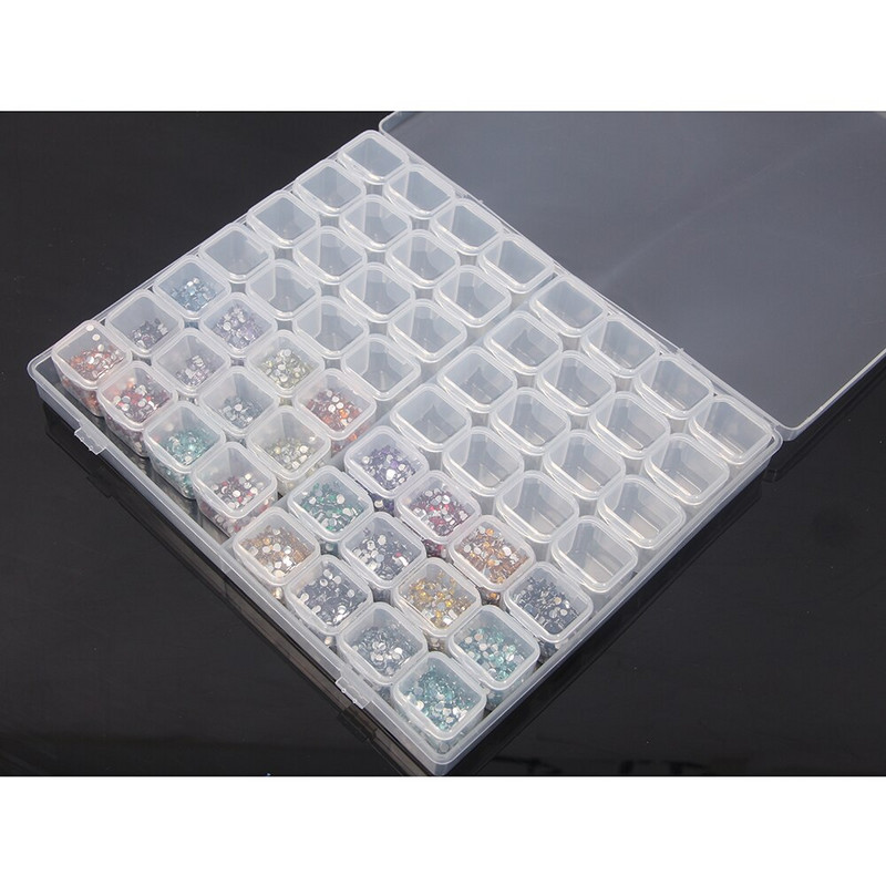 Dijamantna slika 28/56/224 kutija za pohranjivanje alata za pohranjivanje pribora za nokte Kutija za pohranjivanje kamenčića sa kamenčićima posuda za šivanje