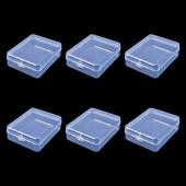 6 τμχ /σετ Πλαστικό διαφανές κουτί αποθήκευσης Κοσμήματα Pill Organizer Θήκη Nail Art Δοχείο ραπτικής μπαταρίας