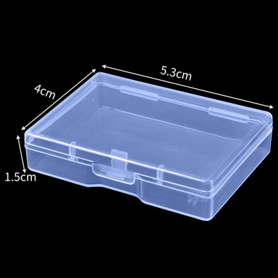 6 τμχ /σετ Πλαστικό διαφανές κουτί αποθήκευσης Κοσμήματα Pill Organizer Θήκη Nail Art Δοχείο ραπτικής μπαταρίας